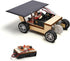 Solar-Powered Car V1 - Wooden STEM Kit with Wireless Remote Control for Kids Aged 8-12