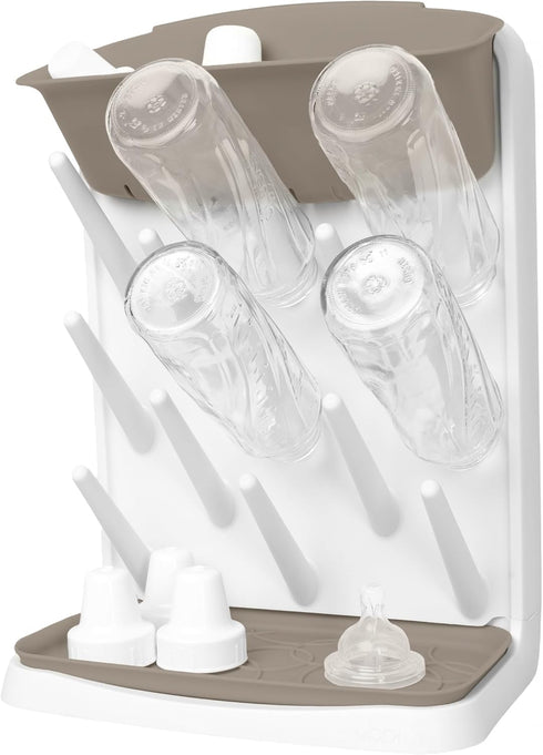 Ubbi Vertical Baby Bottle Drying Rack, Space Saving Countertop Drying Rack Baby