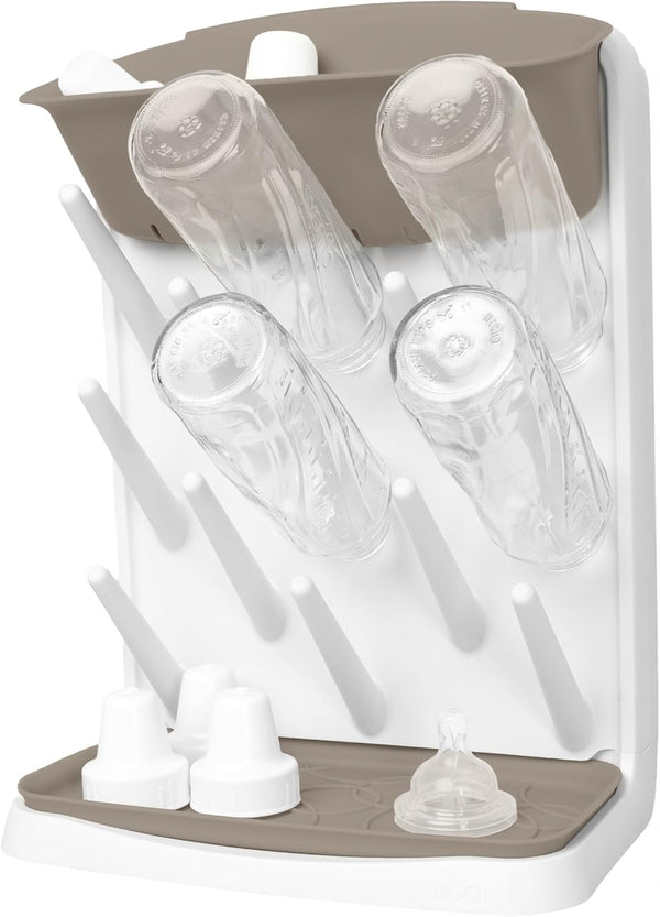 Ubbi Vertical Baby Bottle Drying Rack, Space Saving Countertop Drying Rack Baby