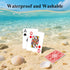 Metsyth 2 Pack Set Plastic Playing Cards Waterproof Cards Poker Card Playing Card Large Print for Adults Seniors, Deck