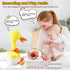 HCdoujoy 13" Eggshell Talking Dancing Duck, Repeating What You Say Mimicking Recording Plush Baby Toy Musical Songs