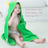 MICHLEY Unisex Baby Animal Hooded Bath Towel, Soft Cotton Beach Swimming Bathrobe for 0-6T, Green