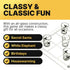Fairly Odd Novelties Shot Glass Tic Tac Toe, Fun Party Board Drinking Game for Two, Clear