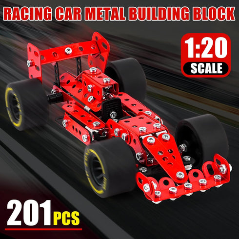 Ferthor Fun 8-12,Erector Sets 1:20 8 9 10 11 12-16 Building Car Metal Model Kits,STEM Building Toys Model Car Kits