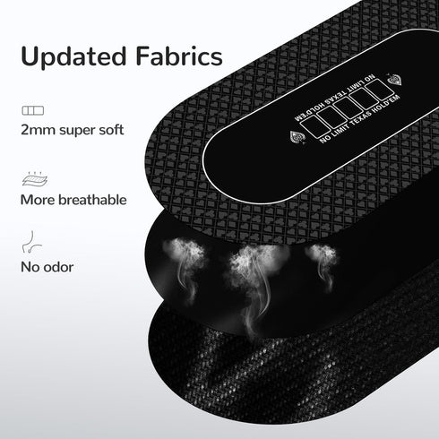 70 35 Inch 8 x Poker Mat for Table, Texas Hold'em Poker Table Top Mat with Carrying Bag, Waterproof Anti-Slip Rubber