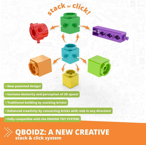 3+, (5 Engino STEAM Labs, Learning About Vehicles, STEAM Kit for Ages Building Blocks, STEM Kit for Girls & Boys