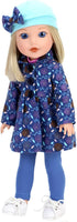 Sophia's 14.5" Doll Shoes Set - Faux Pink Leather Dress Shoes & White All-Star Canvas Sneakers
