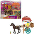 Mattel Spirit Untamed Miradero Snack Cart with Rolling Wheels, Canopy, 5-in Pony