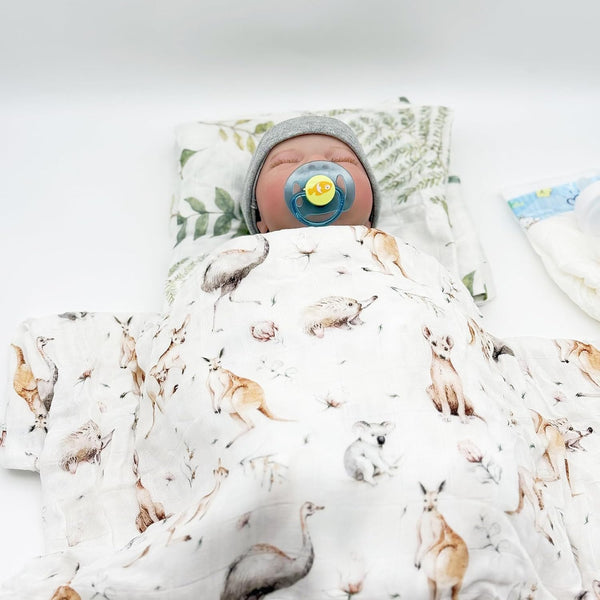 Hollyoo Muslin Swaddle Blanket, Muslin Swaddle Blankets for Boys and Girls, Baby Receiving