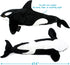 28 Inch TigerHart Octavius The Orca Blackfish - Stuffed Animal Plush