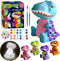 FUNZBO Paint Your Own Dinosaur Lamp, Arts and Crafts for Kids Ages 4-8, Painting Kits for Dinosaur Birthday Decorations