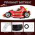 10 PCS Race Car Balloons, Hot Wheel Tire Balloons and Foil Helmet Checkered Balloons for Birthday Party