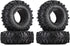 INJORA RC Tires 1.9inch, 4Pcs RC Rubber Tyre Set for 1:10 RC Crawler Axial SCX10 and Tamiya
