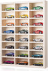 Threehoney 24 Space Toy Cars Wheels Display Case 1: 64 Scale Model Cars