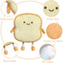 VHYHCY Cute Toast Bread Plush Pillow - Golden Food Toy