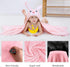 Swimming 27.5" 47" 0-7T MICHLEY Cartoon Hooded Baby Towel Unisex, Premium Soft Bathrobe Large Washcloths x for (Rabbit)