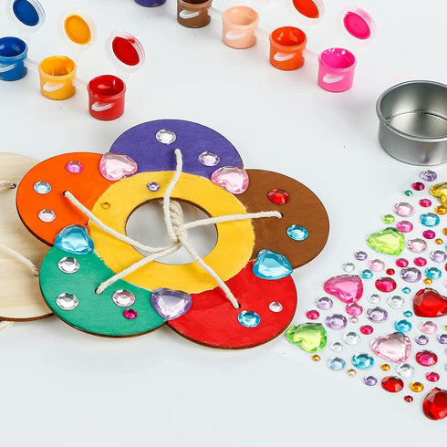 Kids Arts and Crafts Bird Feeders - 2-Pack DIY Wooden Paint Kits for Outdoor Toys for Boys & Girls Age 3-12