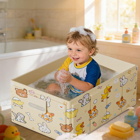 Generic Foldable Bathtub, Portable Leakproof Bath Tub, Stable Kids Travel Bath, Indoor Outdoor Bathtub for Girls