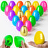 Garma 72 Pcs 3.15'' Easter Eggs - Empty Bright Colors Plastic Eggs