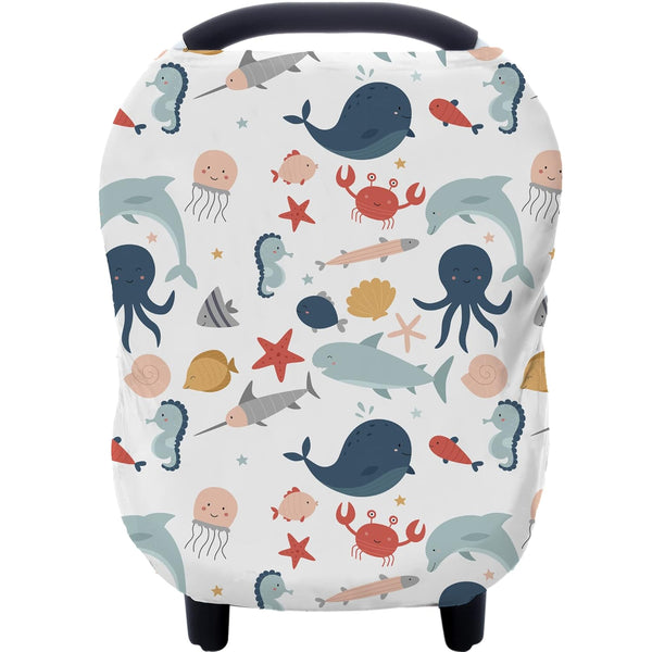 Carseat Cover Boy and Girls - Multi-use Nursing Car Seat Canopy Cover