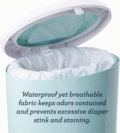 Waterproof Esembly Pail Pouch - Hangable Diaper Liner in Sea Salt