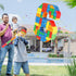 Number Building Blocks Decor for Pinata Birthday Party Supplies, Number 6 Fiesta Carnival Games with Stick & Blindfold