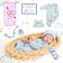 Aori Lifelike Reborn Baby Dolls - Realistic Newborn Boy Doll with Feeding Kit & Gift Box