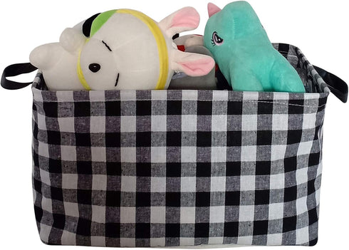KUNRO Rectangle Toy Bin Waterproof Storage Organizer for Nursery Hamper, Kids Bedroom Laundry Baby Gift Shelf Baskets