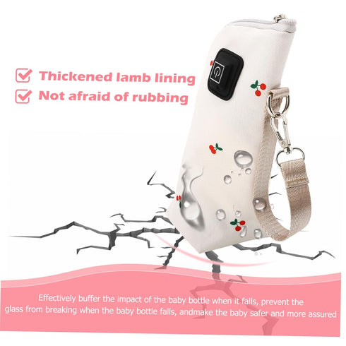 USB Milk Bottle Warmer Bag Charging Thermal Pouch for Car Use Fast Heating Milk Bottle Cover Compatible with Portable