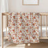 Selgkds 60x80inch Cute Bears Orange Fall Leaves Baby Blankets for Girl Boy Pastel Bear Sweaters Autumn Infant Toddler