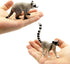 Gemini&Genius Raccoon Lemur Wild Animal Action Figure Toy Set - Realistic Zoo Animal Figurines for Kids