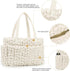 Mommy Puffer Tote Diaper Bag for Women, Multifunction Lightweight Fashion Quilted Tote Bag