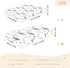 miaozhen 1 Pack 52x28 Cotton Baby Crib Sheets Comfy Breathable Cute Cartoon Tropical Shark White Toddler Mattresses