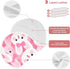 tplaotee 22x11in Cartoon Cute Rabbit Pink Cotton Baby Burp Cloth Good Absorbent? Baby wash Cloth for Babies Girls