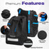 Backpack Car Seat Travel Bag for Airplane,Padded Adjustable Straps, Large Gate Check Bag for Air Travel,Heavy Duty