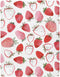 Fitted Crib Sheets for Boys Girls, Soft Breathable Comfortable Watercolor Strawberries Baby