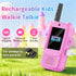 MINIBEAR 2 Pack 3-12 Video Walkie Talkies for Kids, Rechargeable Kids Walkie Talkies Long Range Outdoor Christmas
