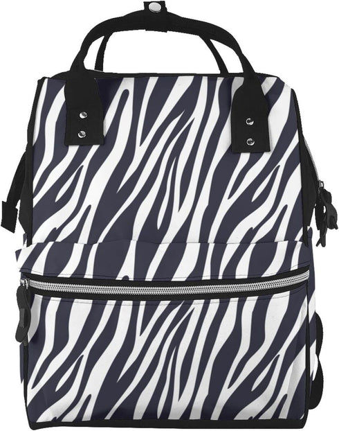 TZTTZT Black white Zebra print Diaper Bag Backpack, Toddler Baby Girl Boy Diaper