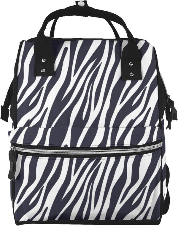TZTTZT Black white Zebra print Diaper Bag Backpack, Toddler Baby Girl Boy Diaper