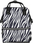 TZTTZT Black white Zebra print Diaper Bag Backpack, Toddler Baby Girl Boy Diaper