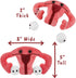 GIANTmicrobes Uterus Plush Toy, Hysterectomy Gifts, Endometriosis Awareness, Get Well Gift