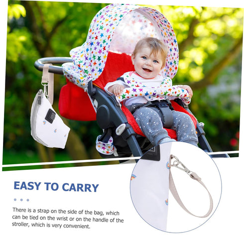 ERINGOGO Portable Milk Bottle Warmer Pouch Insulated Feeding for Travel Car Home Use Easy Open Zipper Closure Keeps