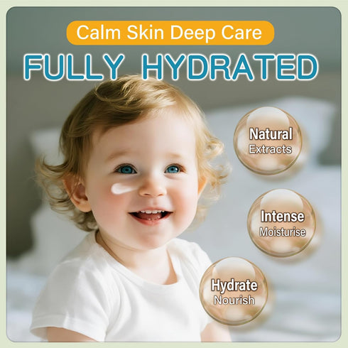 More100ml/3.38oz PEGO Baby Moisturizing Face Cream,with Shea Butter,Chamomile,Baby Daily Cream,Body Lotion,Moisturizes
