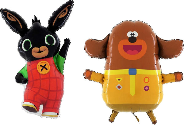 Toyland Giant Jumbo Size Hey Duggee + Bing C Beebies Character Foil Balloons - Kids Party Balloons (1 pc, 16 cm x 23 cm