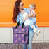SUABO Backpack Powder-colored Bear Cub Hoshiboshi Fuuka Pattern Baby Diaper Bag Large Bag Waterproof Travel Diaper Bags