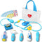 Liberry Doctor Kit for Toddlers 3-5 Years Old, 18-Piece Kids Medical Kit with Toy Stethoscope, Blue Doctor Bag