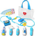 Liberry Doctor Kit for Toddlers 3-5 Years Old, 18-Piece Kids Medical Kit with Toy Stethoscope, Blue Doctor Bag