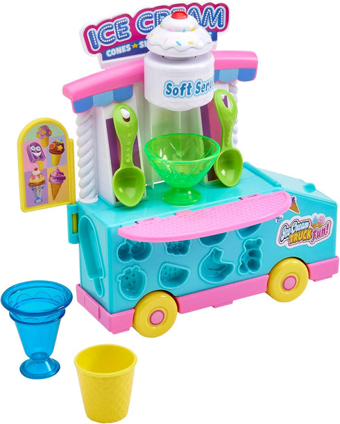 Playset, 3+, 10 oz CRA-Z-Art Softee Dough Ice Cream Truck Modeling Compound with Molds, Ages