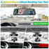Thybro 1080P 4.3" 19.7ft 3-Row Baby Car Mirror Camera: Rearview Mirror Monitor - See Baby and Rear Traffic at Once