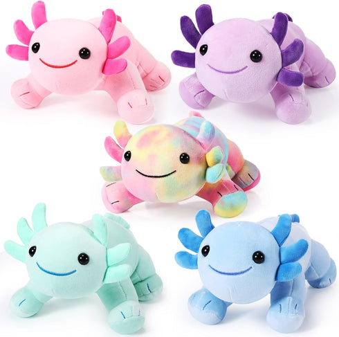 Libima 5 Pcs 12 Inch Axolotl Plush Toys, Cute Soft Stuffed Animal